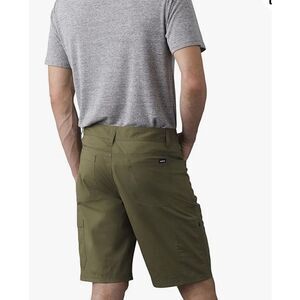 NWT prAna Double Peak Short in Cargo Green  size 38